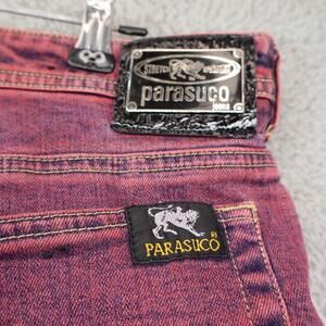 Y2K Men Jeans sz 31 Red Denim Vtg Skater Parasuco Street